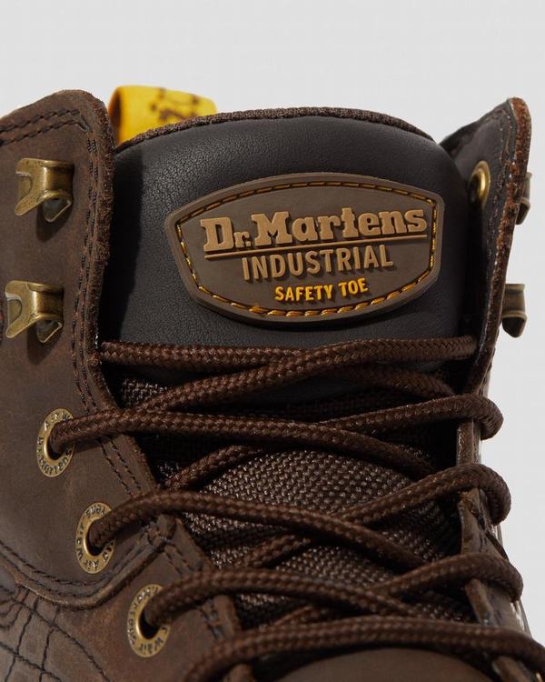 Dr Martens Pánské Pracovní Boty Plenum Steel Toe Waterproof Tmavě Hnědé, CZ-165304